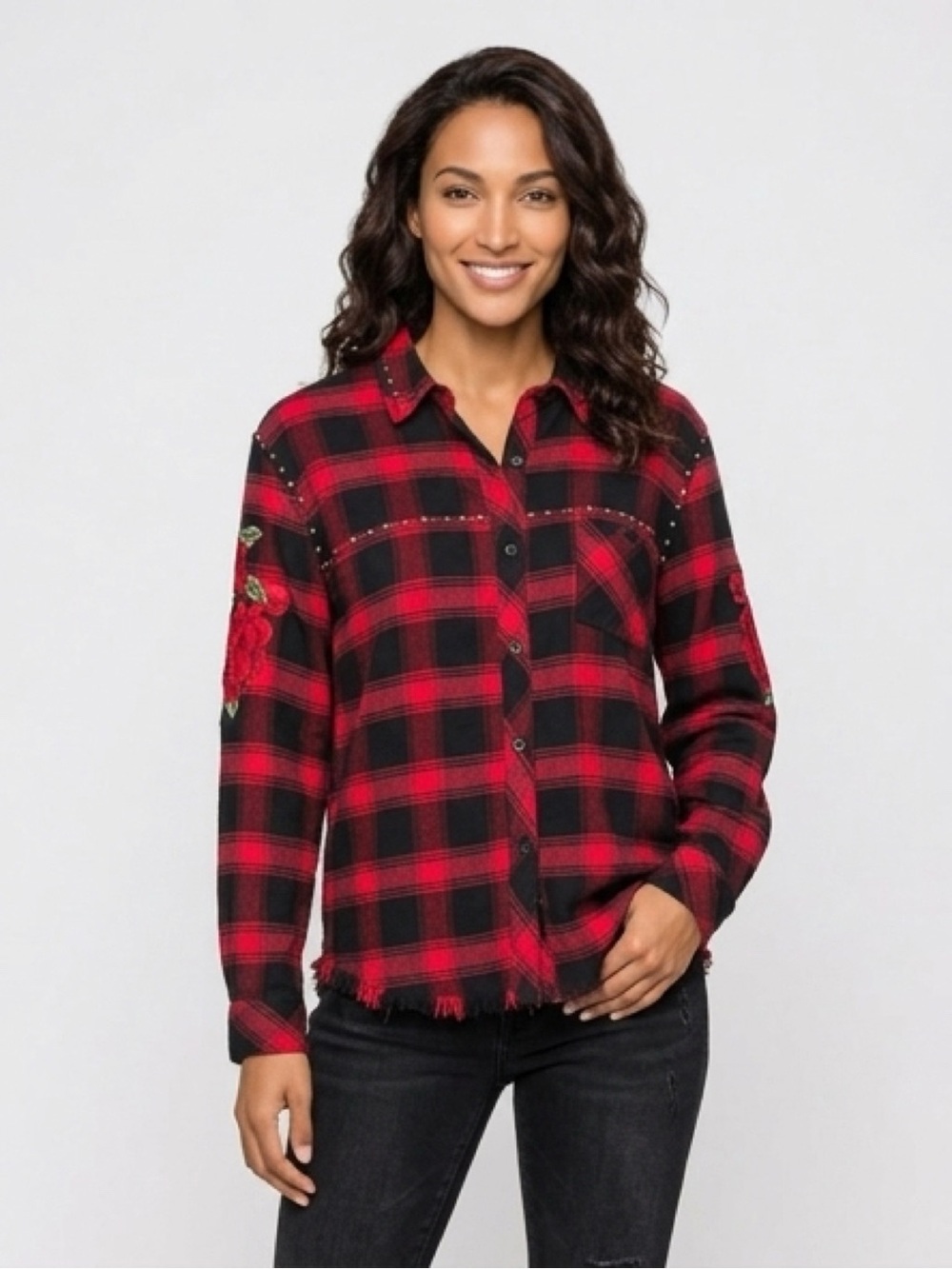 Rails Red and Black Plaid Flannel Shirt